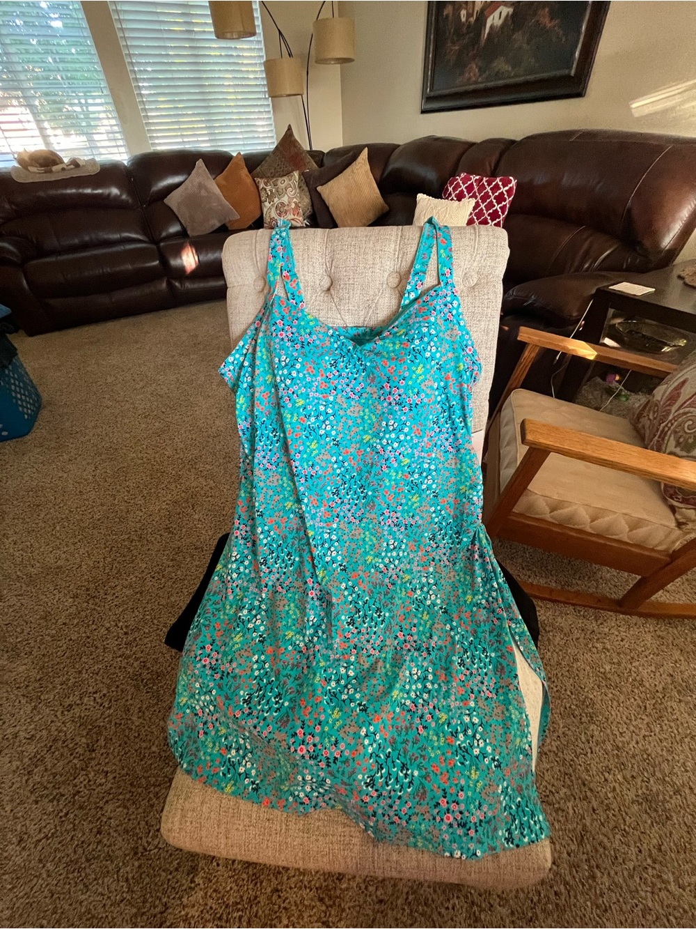 Land’s End Swim Dress. Beautiful colors!
18W